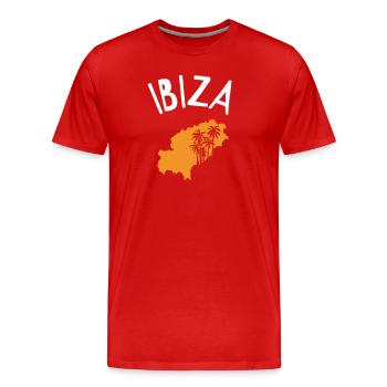 Ibiza - T-shirt bio Premium Homme - rouge - Devant - Damien (186cm)