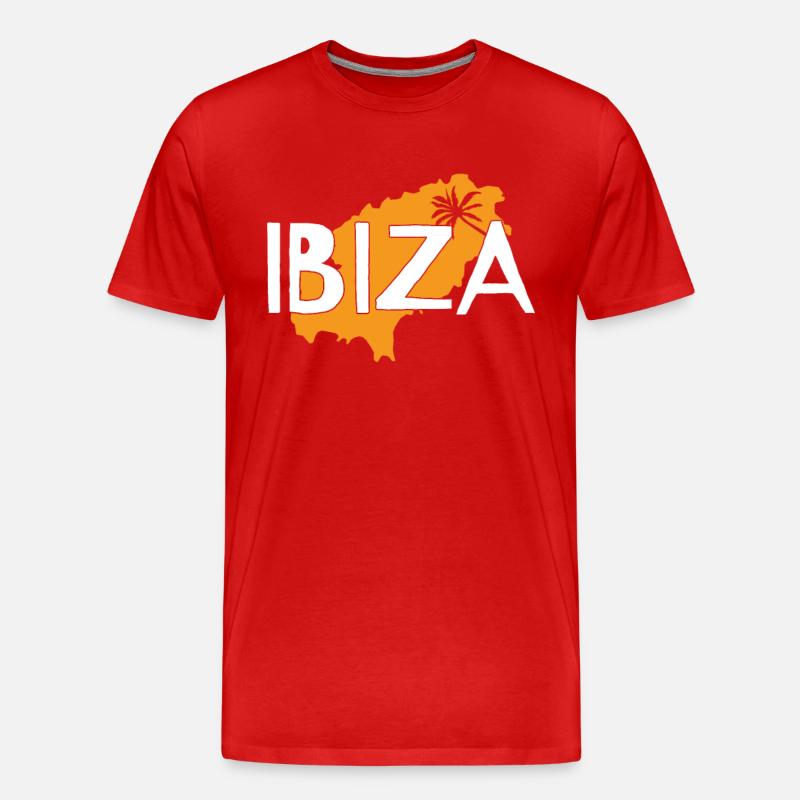 Ibiza - Männer Premium Bio T-Shirt - Rot