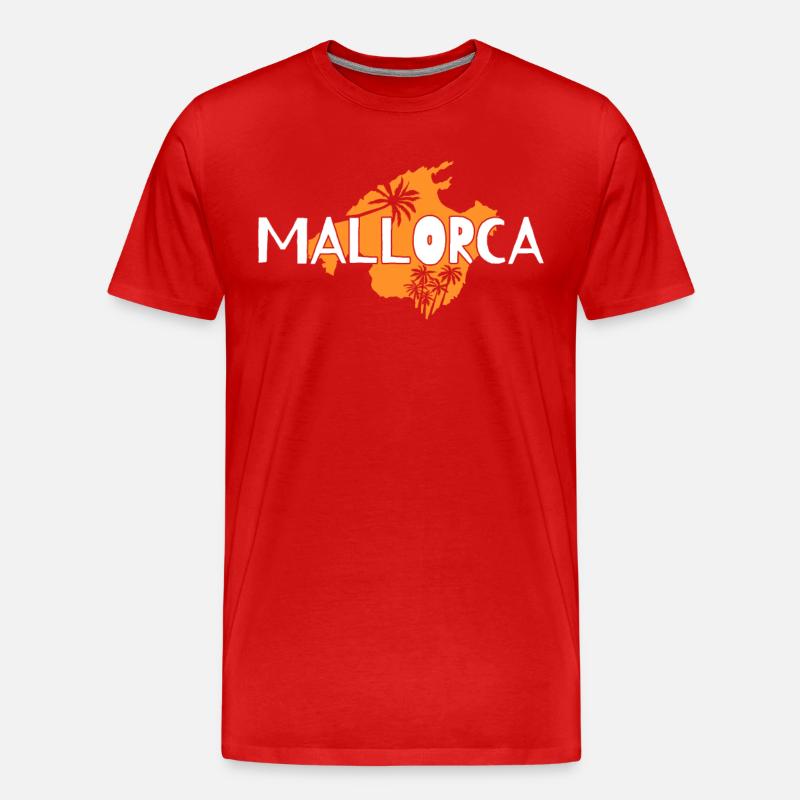 Mallorca - Männer Premium Bio T-Shirt - Rot