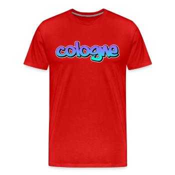 Cologne - T-shirt bio Premium Homme - rouge - Devant - Damien (186cm)