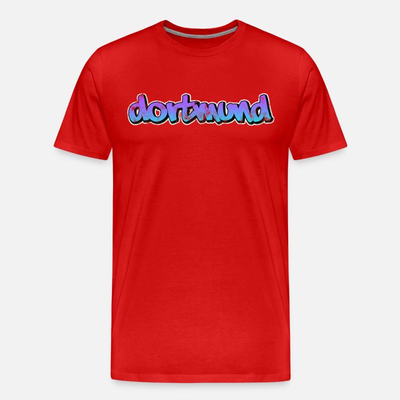 Dortmund - Männer Premium Bio T-Shirt - Rot
