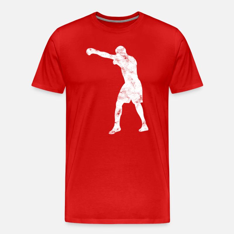 Boxen - Männer Premium Bio T-Shirt - Rot