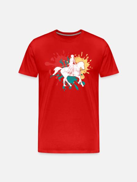 Équitation - T-shirt bio Premium Homme - rouge