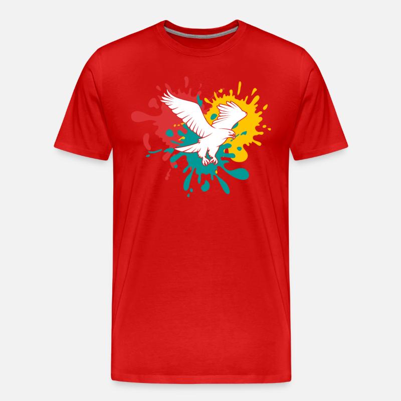 Adler - Männer Premium Bio T-Shirt - Rot