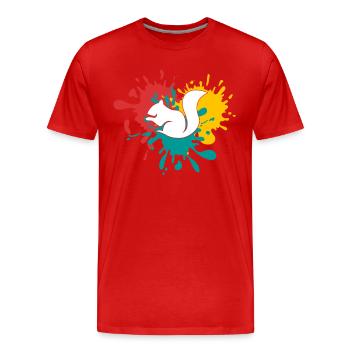 Eichhörnchen - Männer Premium Bio T-Shirt - Rot - Vorne - Damien (186cm)