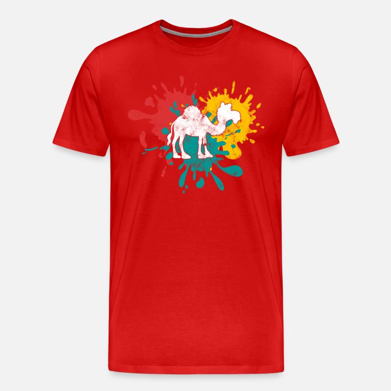 Dromedar - Männer Premium Bio T-Shirt - Rot