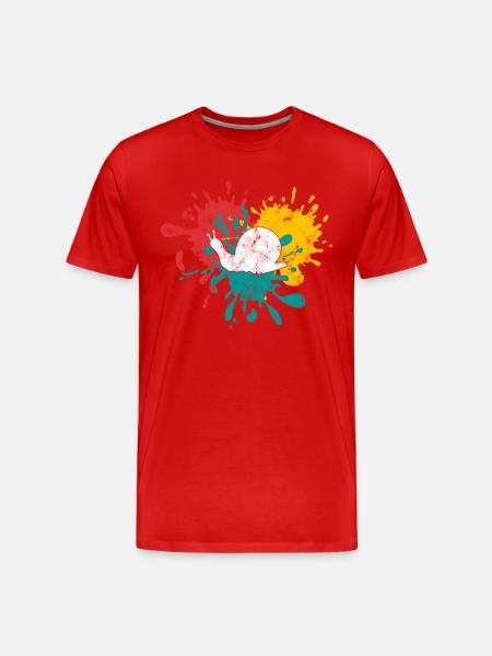 Escargot - T-shirt bio Premium Homme - rouge