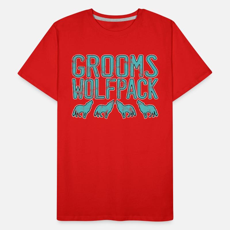 Groom's Wolf Pack Men's Premium Organic T-Shirt