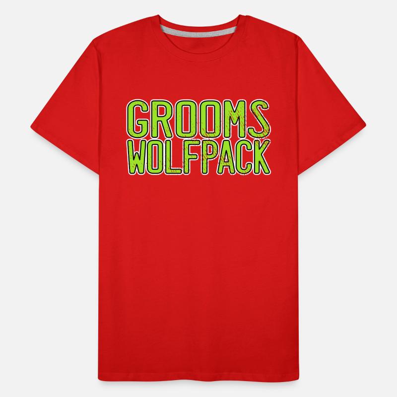 Groom's Wolf Pack Men's Premium Organic T-Shirt