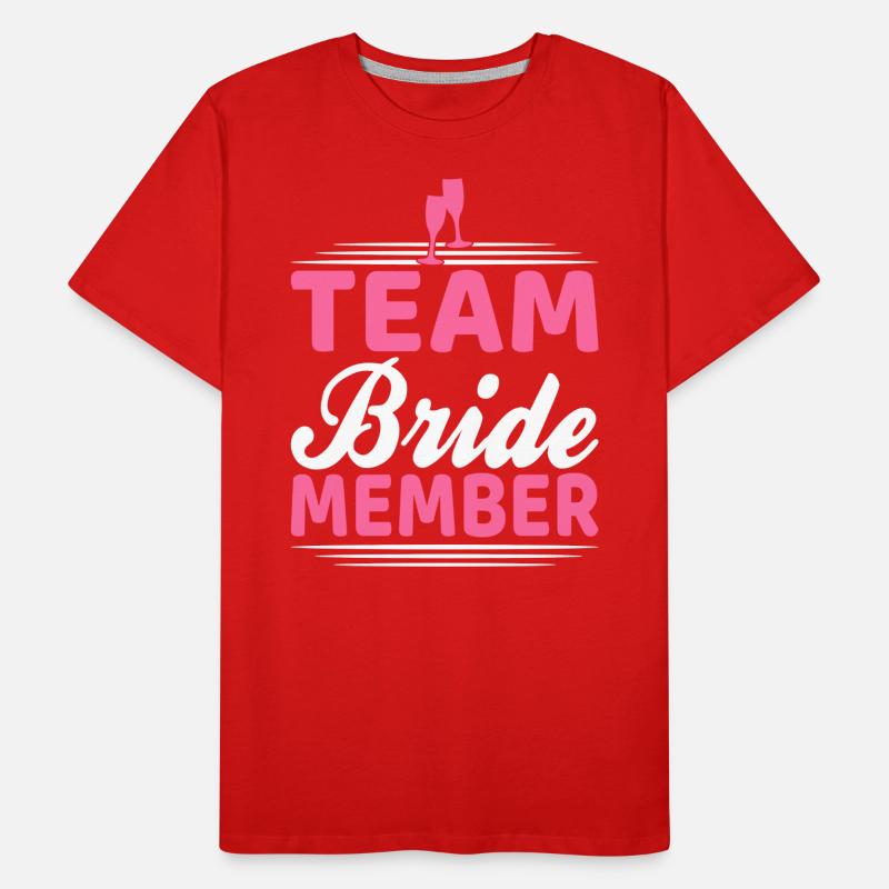 team bride Team Bride Men's Premium Organic T-Shirt