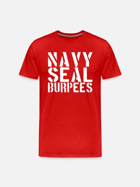 Burpees Shirt - Men's Premium Organic T-Shirt - red