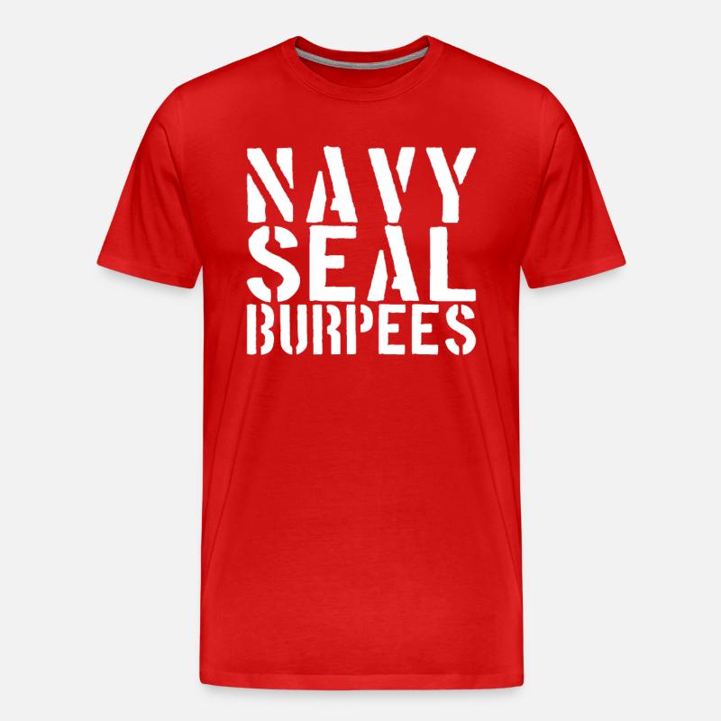 Burpees Shirt - Männer Premium Bio T-Shirt - Rot