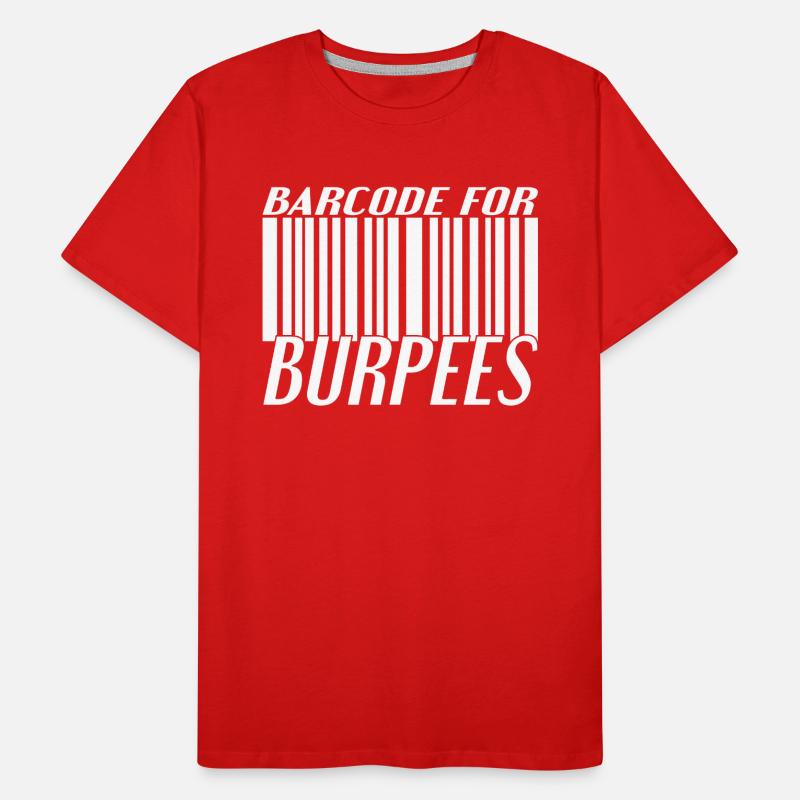 Code à barres Burpee T-shirt bio Premium Homme