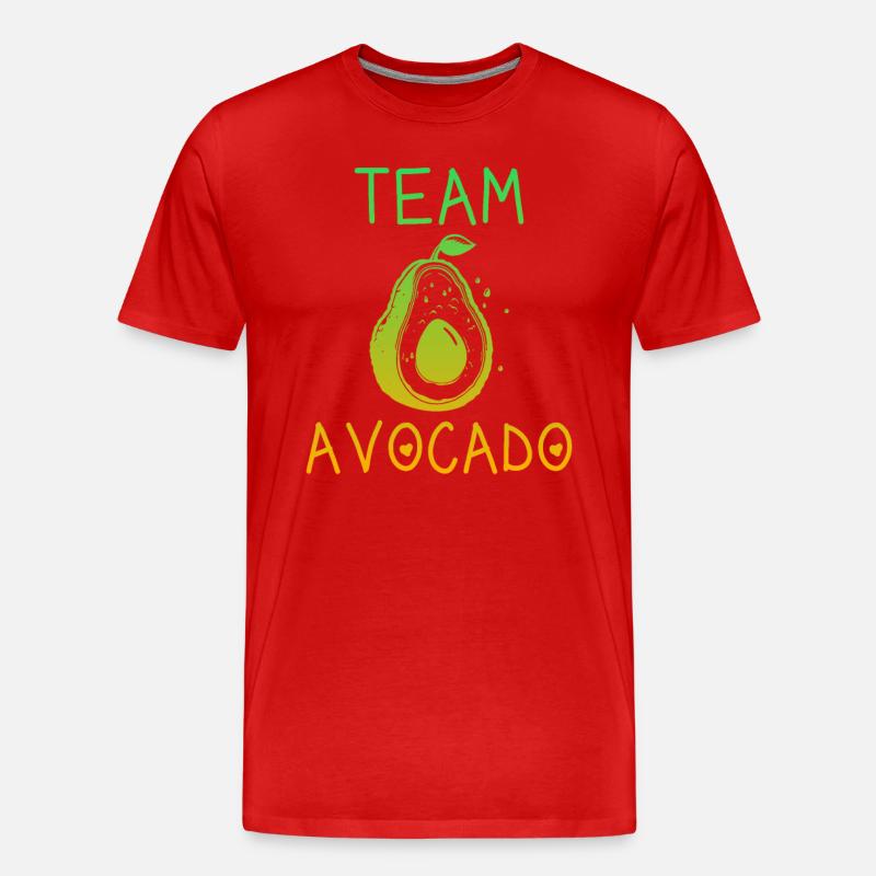 Team Avocado - Männer Premium Bio T-Shirt - Rot