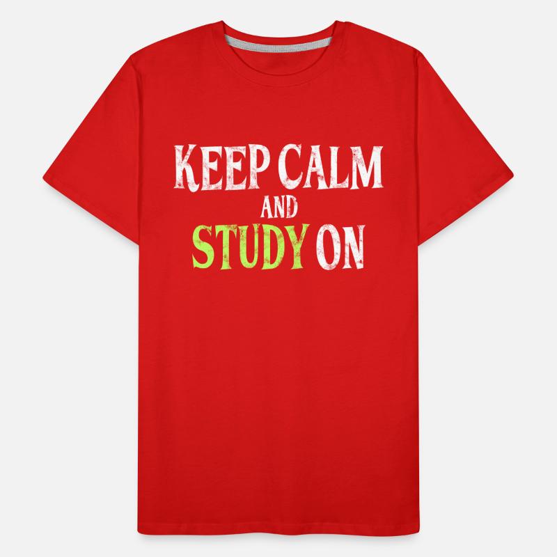 Study Saying Men's Premium Organic T-Shirt