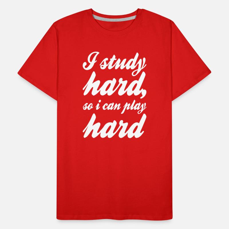 Study Saying Men's Premium Organic T-Shirt