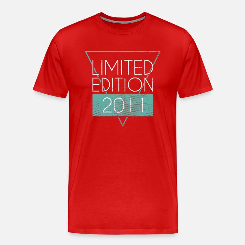 Limited Edition 2011 - Männer Premium Bio T-Shirt - Rot