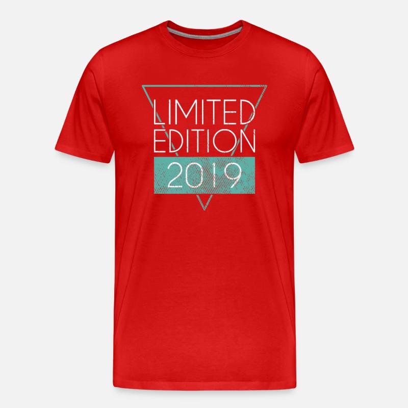 Limited Edition 2019 - Männer Premium Bio T-Shirt - Rot