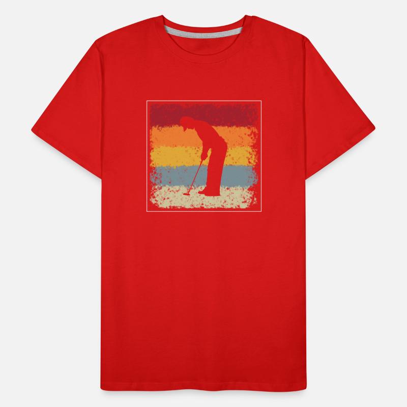 Golf Retro Men's Premium Organic T-Shirt