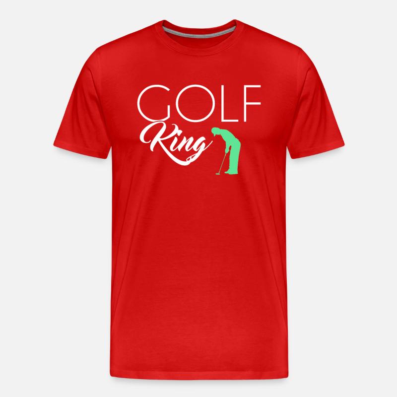 Golf King - Männer Premium Bio T-Shirt - Rot