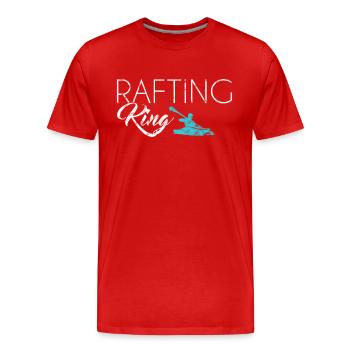 Rafting King - Men's Premium Organic T-Shirt - red - Front - Damien (186cm)