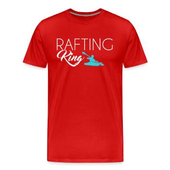 Rafting King - Men's Premium Organic T-Shirt - red - Front - Damien (186cm)