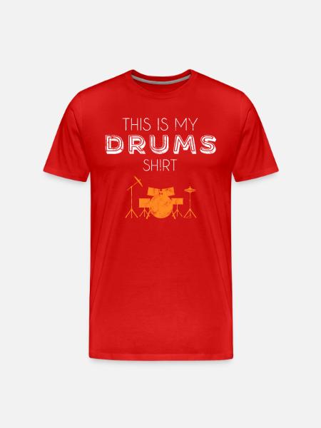 Chemise batterie - T-shirt bio Premium Homme - rouge