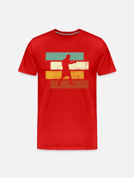 Boxing Retro - Men's Premium Organic T-Shirt - red