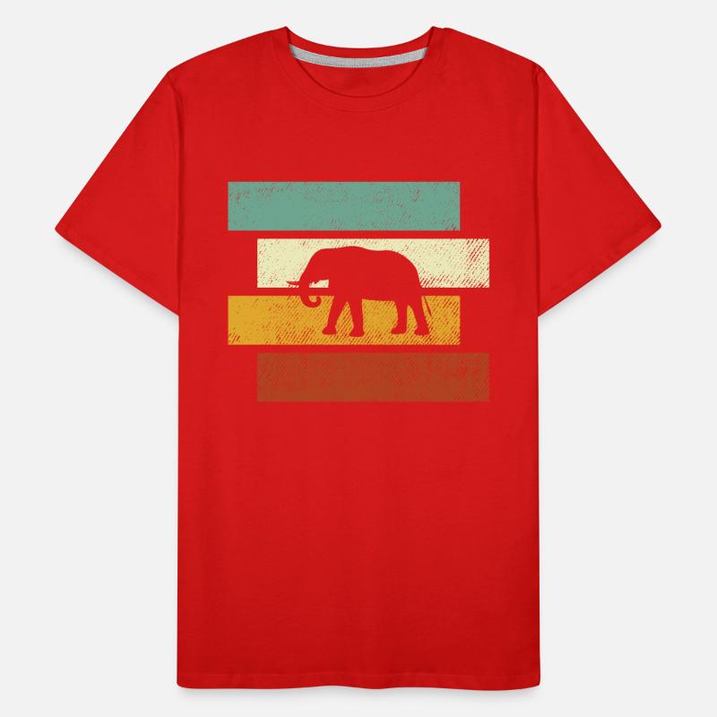 Elephant Retro Men's Premium Organic T-Shirt