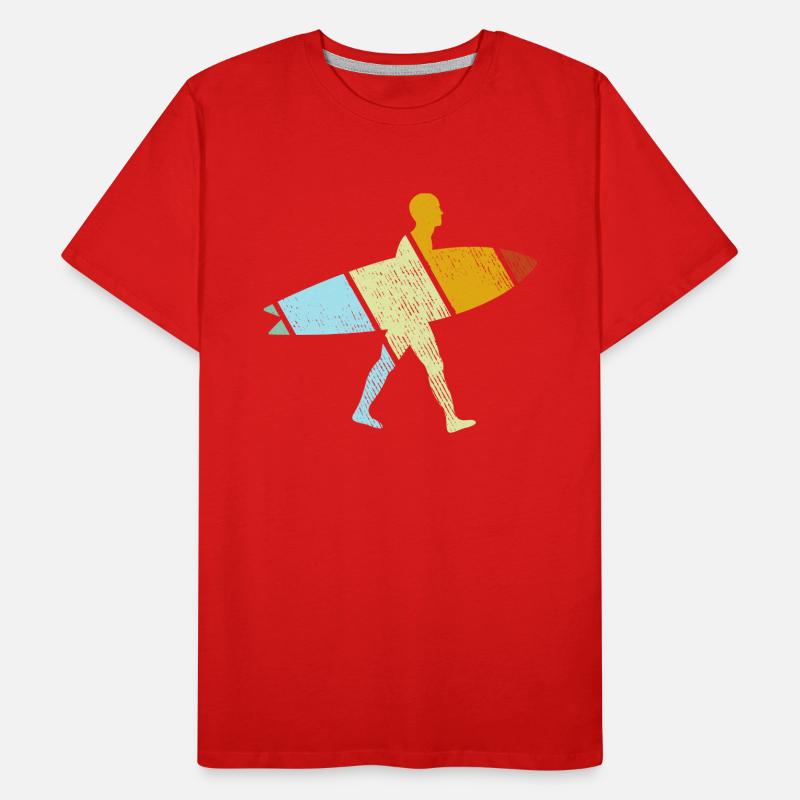 Surfing Retro Men's Premium Organic T-Shirt