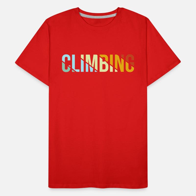 Klettern Retro Männer Premium Bio T-Shirt