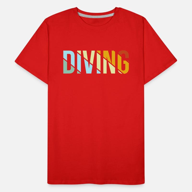 Plongée Rétro T-shirt bio Premium Homme