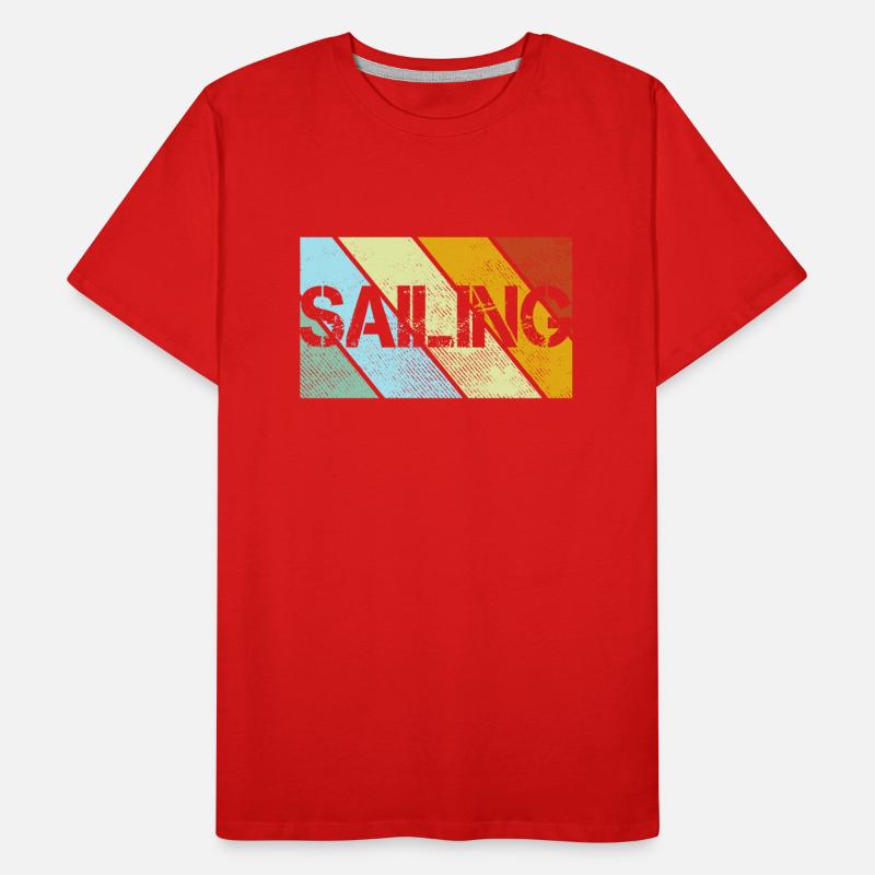 Sailing Retro Men's Premium Organic T-Shirt