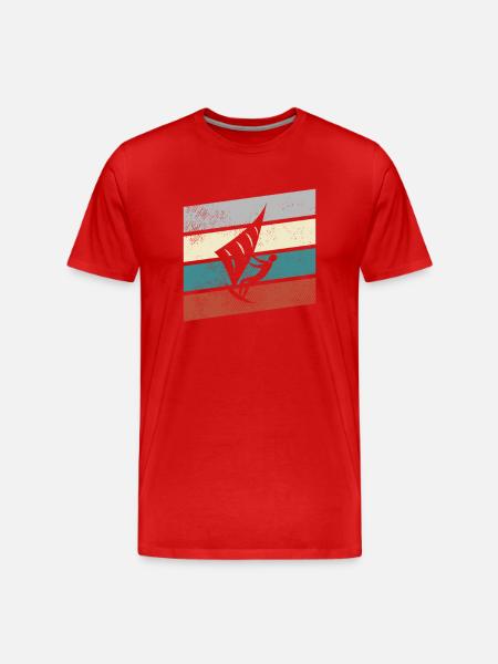 Kite Retro - Men's Premium Organic T-Shirt - red