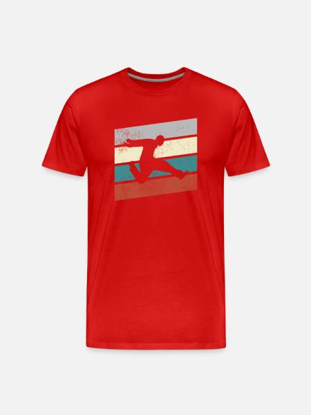 Parkour Retro - Men's Premium Organic T-Shirt - red