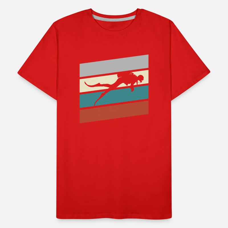 Diving Retro Men's Premium Organic T-Shirt