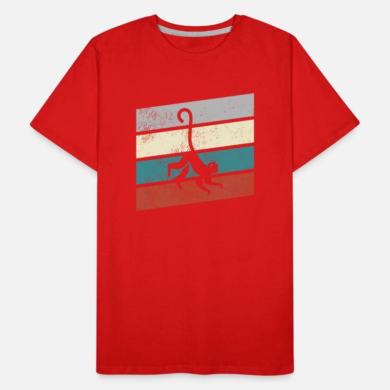 Monkey Retro Men's Premium Organic T-Shirt