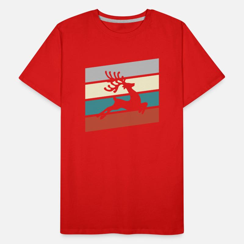 Moose Retro T-shirt bio Premium Homme