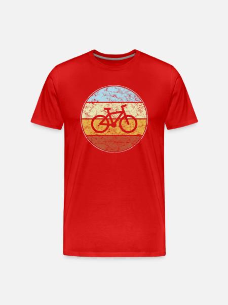 Bicycle Retro - Men's Premium Organic T-Shirt - red