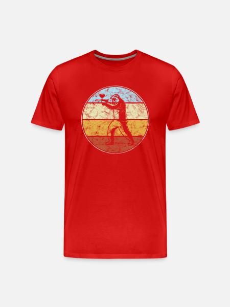 Paintball Retro - Men's Premium Organic T-Shirt - red