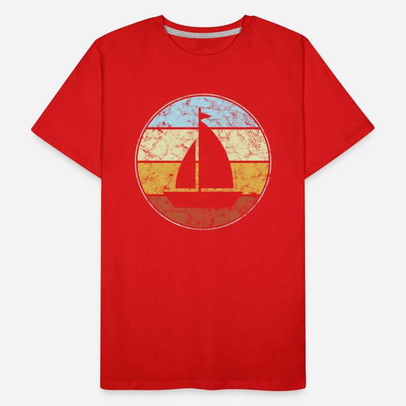 Sailing Retro Men's Premium Organic T-Shirt