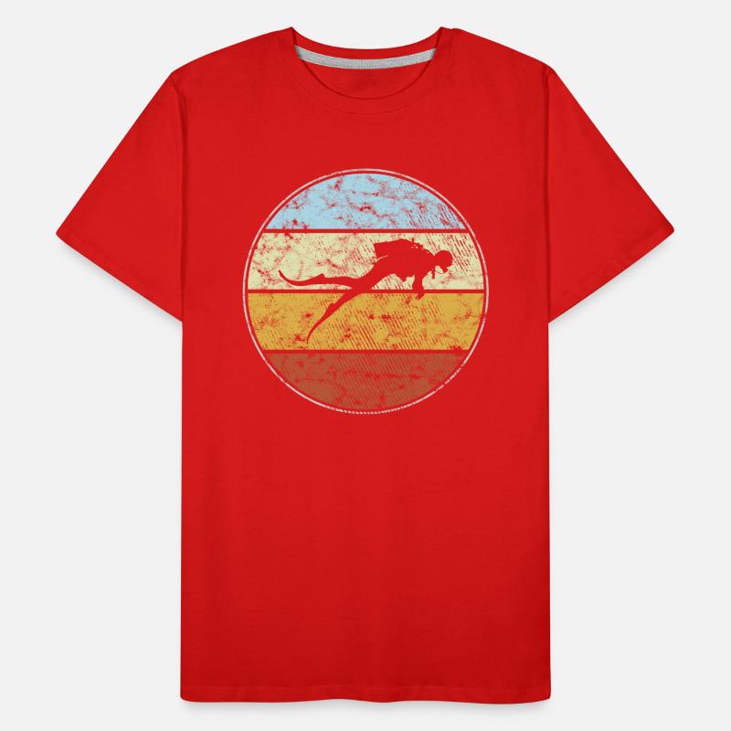 Diving Retro Men's Premium Organic T-Shirt