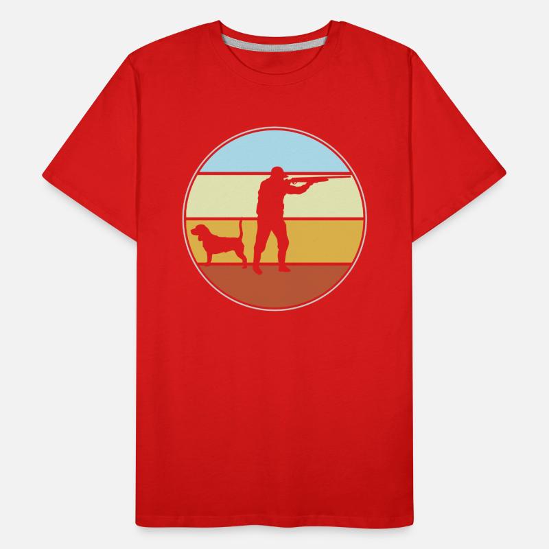 Jäger Retro Männer Premium Bio T-Shirt