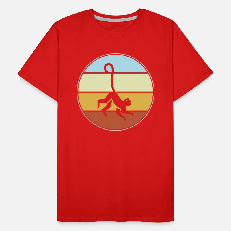 Monkey Retro Men's Premium Organic T-Shirt