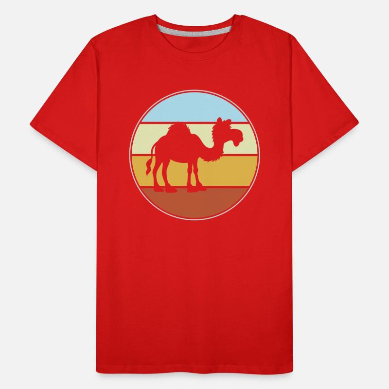 Rétro Dromadaire T-shirt bio Premium Homme
