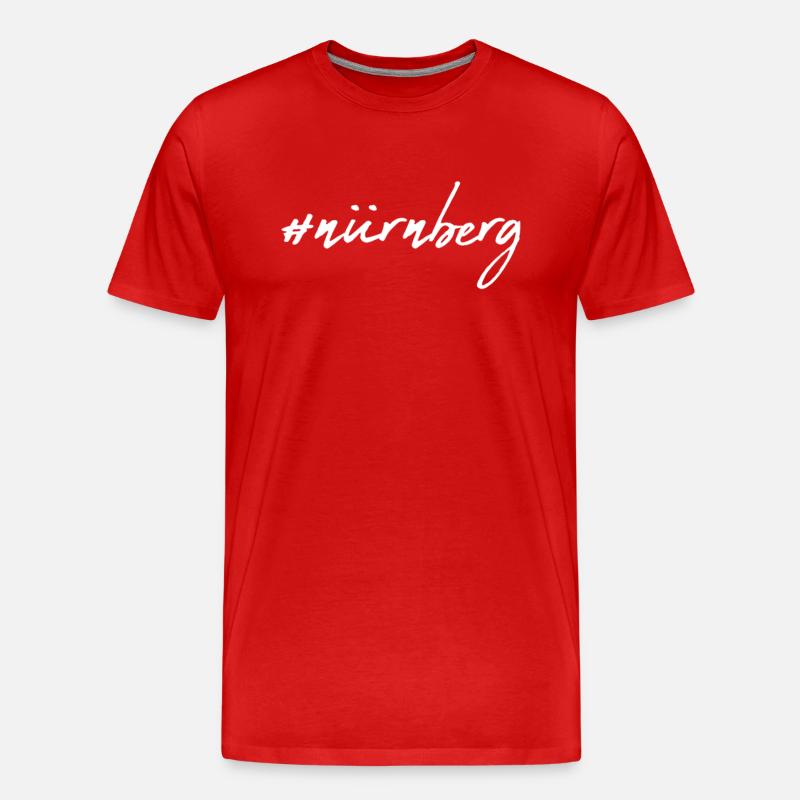Nürnberg - Männer Premium Bio T-Shirt - Rot