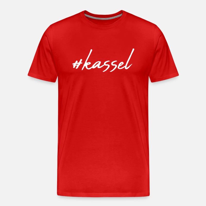 Kassel - Männer Premium Bio T-Shirt - Rot