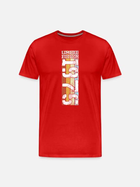 Limited Edition 1975 - Men's Premium Organic T-Shirt - red