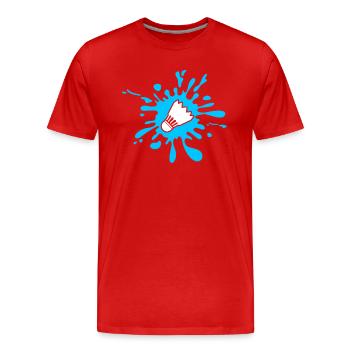 Volant - T-shirt bio Premium Homme - rouge - Devant - Damien (186cm)