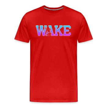 Wakeboard - T-shirt bio Premium Homme - rouge - Devant - Damien (186cm)
